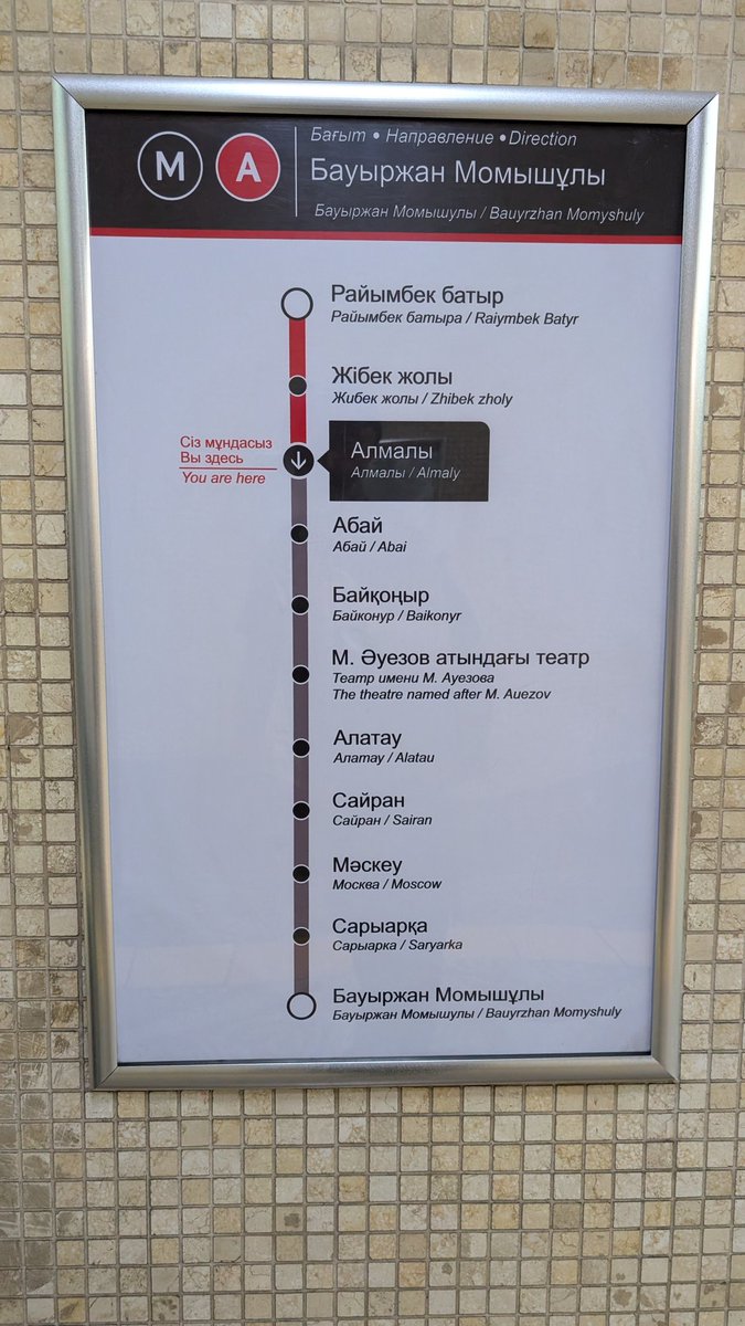 地下鉄の案内がちょっと難しい☺️