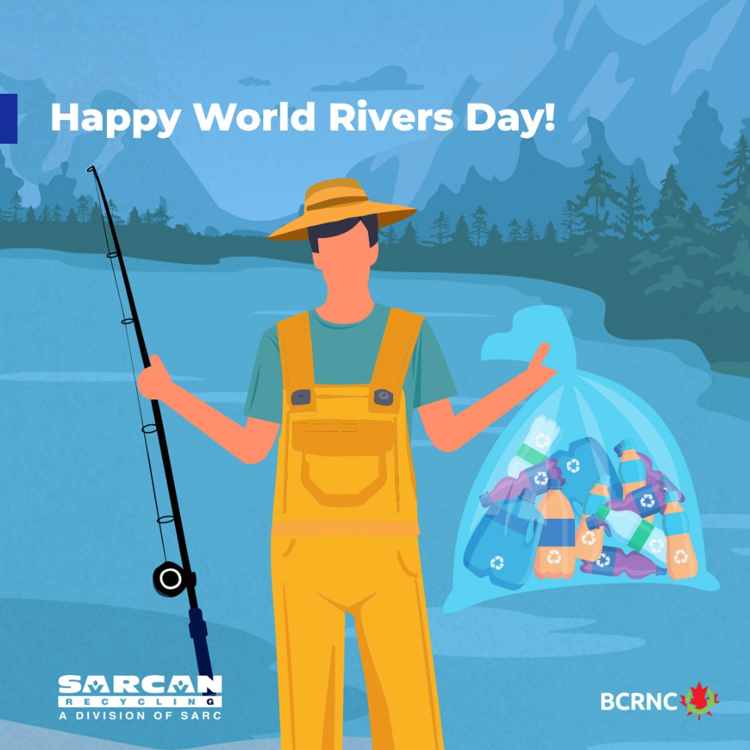 Happy World Rivers Day, Saskatchewan! Recycle plastic beverage containers to keep creeks clean and cut demand for new plastic. 🛶