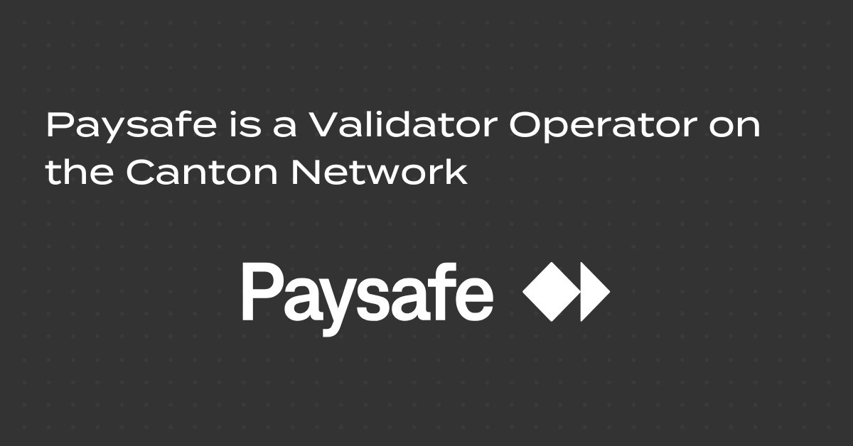 We are proud to welcome <a href="/Paysafe/">Paysafe</a> as a new validator operator on the <a href="/CantonNetwork/">Canton Network</a>! A leading global payments platform, their participation will help drive security and reliability across the ecosystem. #CantonNetwork #Payments hubs.la/Q03G7-C40