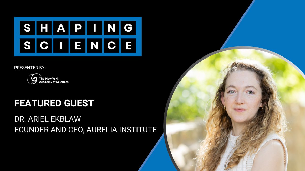 🚀 New #ShapingScience episode!

@Ariel_Ekblaw, PhD, CEO of @Aurelia_Labs, joins Nick Dirks to discuss physics, AI, &amp; ethics in space. From “space LEGOs” for orbit to zero-gravity medicine, she shares her vision for democratizing space travel.

Listen now: nyas.org/ideas-insights…