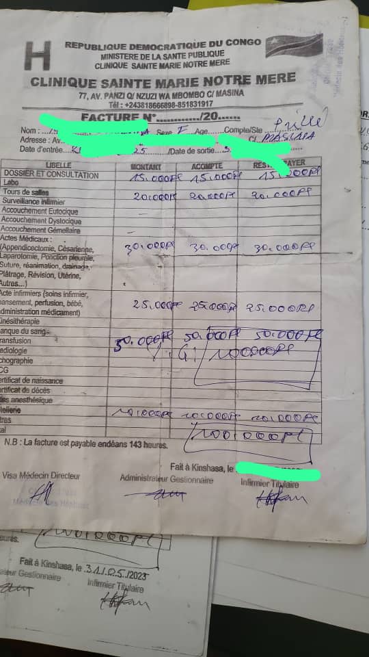 Scandale sanitaire à #Kinshasa : Une adolescente a été transfusée le sang infecté du VIH/Sida au clinique Sainte Marie notre mère dans la commune de Masina. D'après la famille de la victime, la patiente avait un problème de diminution de sang, les parents ont recouru à une banque