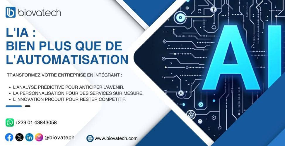 BiovaTech's tweet image. En tant que Particulier ou entreprise, que faites-vous de l&apos;IA ? Comment l&apos;utiliser vous ?

#Biovatech #AI #News #Learning #AIAgent #Automation