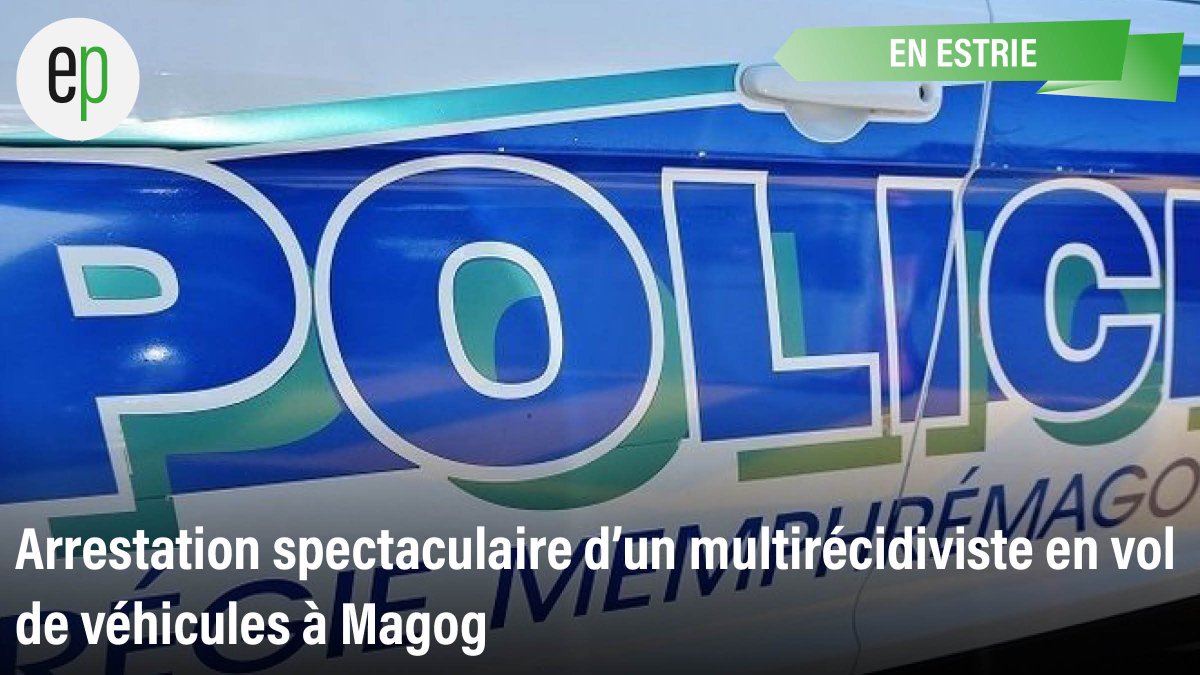 🚔 Arrestation spectaculaire à Magog ! Un multirécidiviste de 49 ans, déjà lié à 17 vols de véhicules, a été intercepté en flagrant délit par la Régie de police de Memphrémagog.

Pour lire la suite de l'article c'est ici : 
 estrieplus.com/contenu-magog_…
