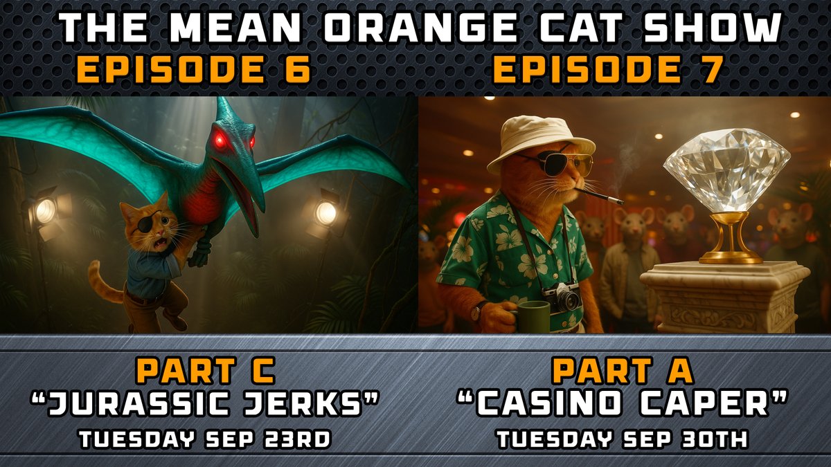 Here's whats coming up on the show: The gang try save the city from a dino-disaster, then they're putting a crew together for the heist of a lifetime...stay tuned!