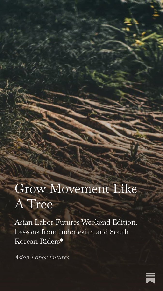 In this weekend edition, I reflect on conversations with Kim Ji-su of the South Korean Rider Union and Raymond J. Kusnadi of Indonesia's SPAI through the lens of movement building.

asianlaborfutures.substack.com/p/building-wor…