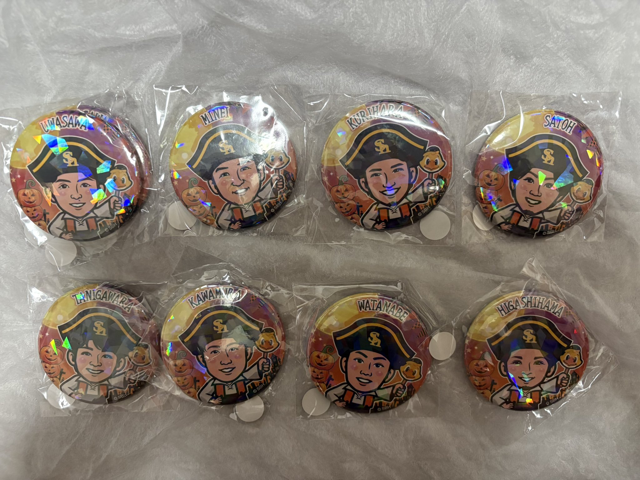 若鷹ガチャ　板東　缶バッジ　まとめ売り　アクスタ　スーパーレア 若鷹ガチャ ハロウィンver.板東湧梧投手セット 缶バッジ - メルカリ