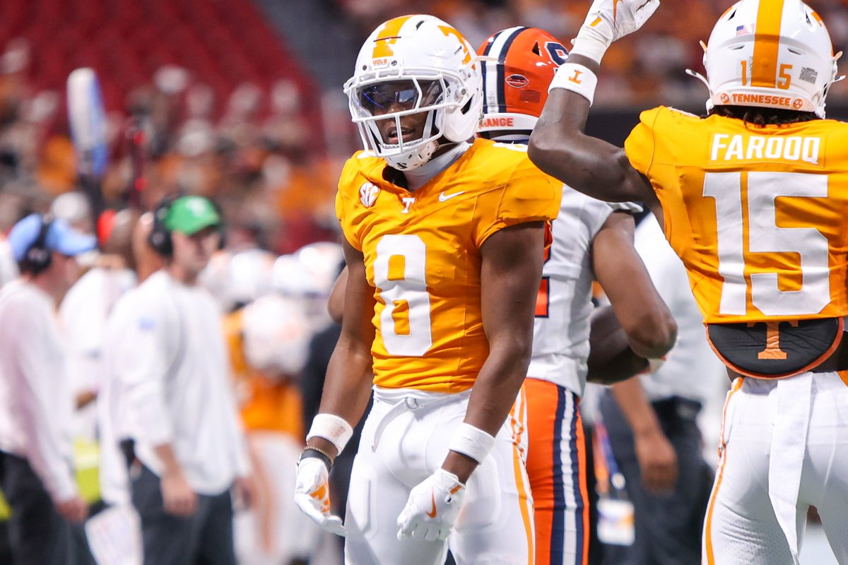 Our highest-graded SEC CBs, 2025:

1) Mansoor Delane, LSU: 98.9
2) Colton Hood, Tennessee: 93.6
3) DeAgo Brumfield, Miss. State: 92.7
4) Julian Neal, Arkansas: 91.6
5) Jayven Williams, Miss. State: 90.9
6) Kelley Jones, Miss. State: 90.7
7) Brandon Cisse, South Carolina: 89.4
8)