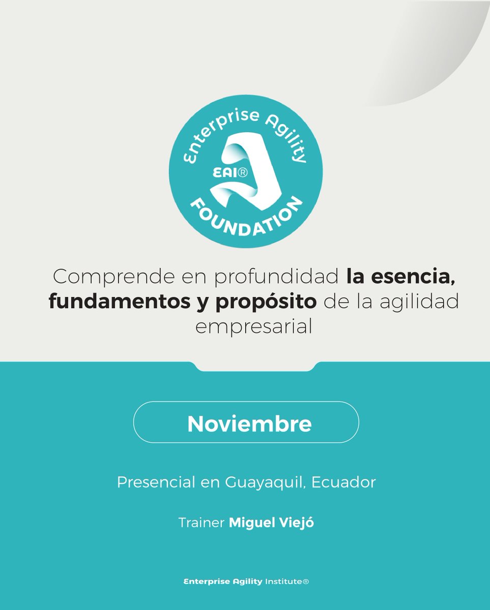 Enterprise Agility Institute tweet media