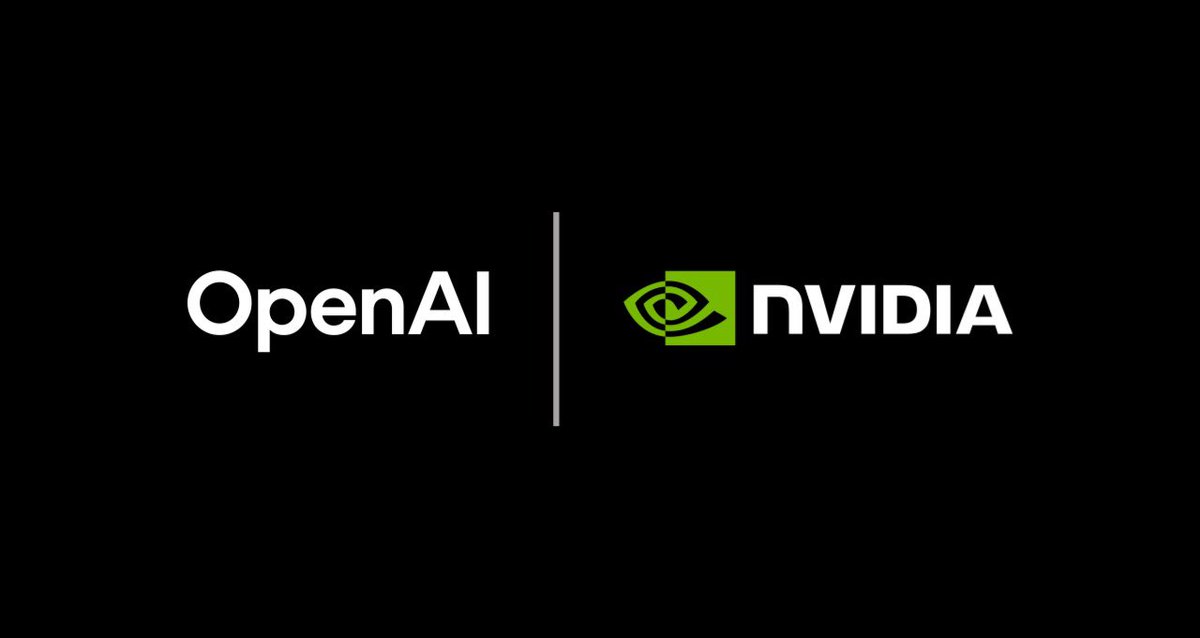 StockSavvyShay's tweet photo. $NVDA &amp; OPENAI ANNOUNCE $100B STRATEGIC PARTNERSHIP

First 10 GW of Nvidia systems to deploy with OpenAI starting 2026. https://t.co/VAOHEec8jX