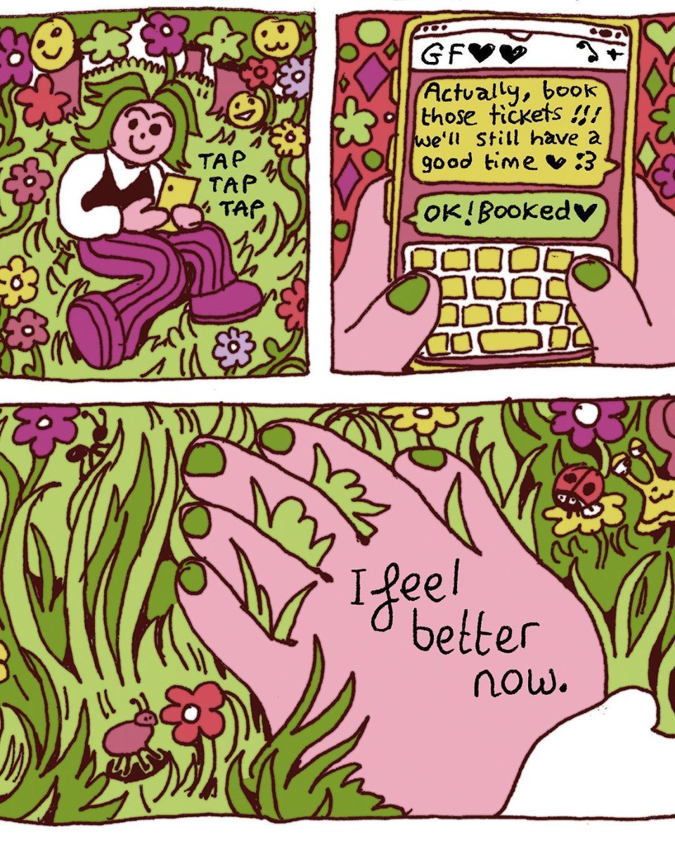 Sometimes all you need is a deep breath of fresh air for everything feel all right! 🐌💚 

Back #HowToTouchGrass on Kickstarter today: kickstarter.com/projects/power… 

(Art from "I'm no different from a bug" by CA Strike.)