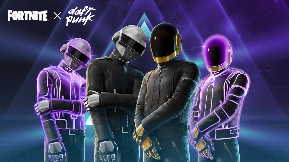 FortniteFNLK's tweet photo. Why are people hating on Fortnite Daft Punk skin? https://t.co/9wliUUZAWL