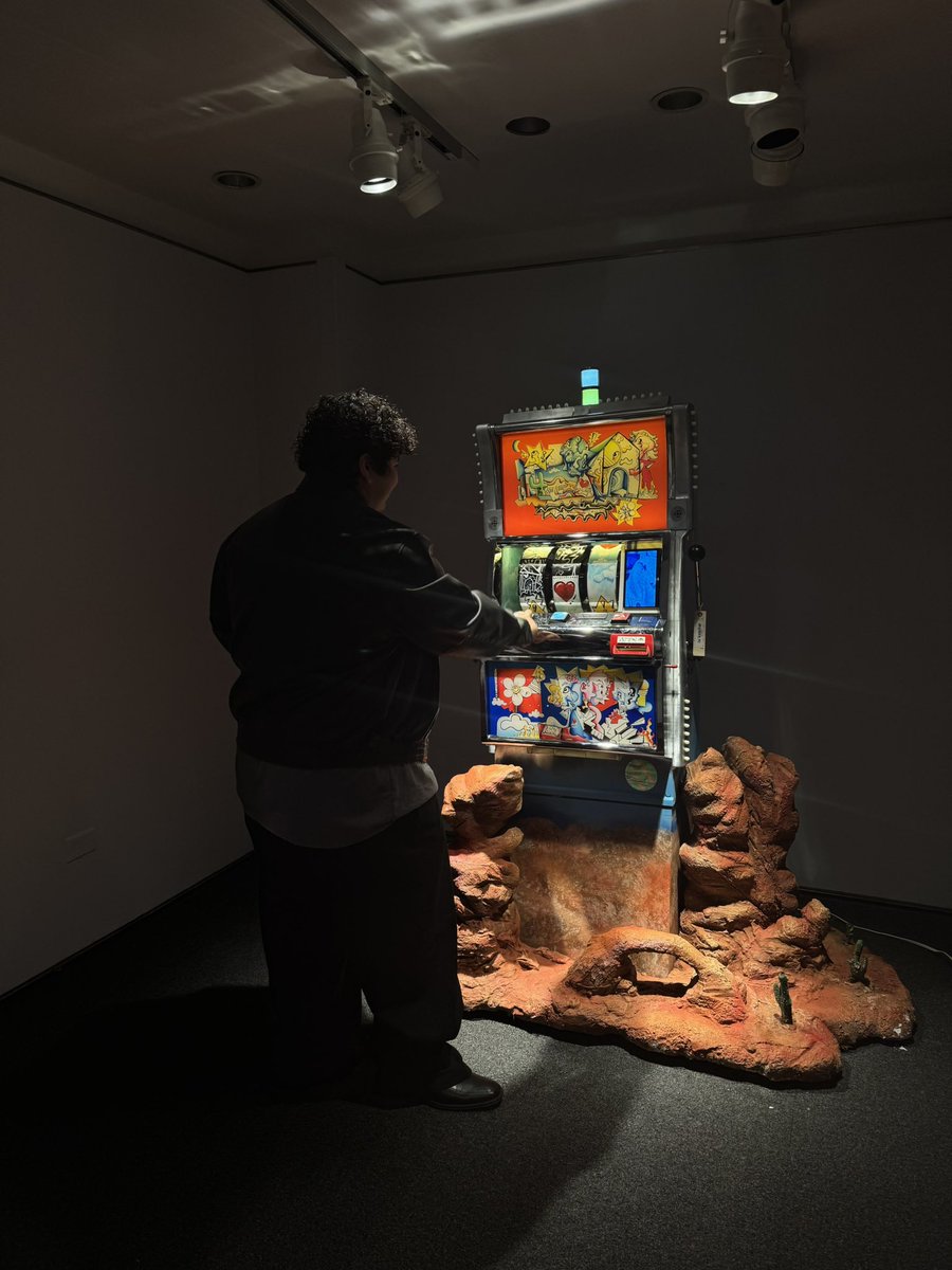 fewocious's tweet photo. Holy crappola I’m at christies 

Come play on the slot machine tomorrow!! Free to play &amp; you can win stuff . I poured a lot of my heart into this and i can’t believe this is real wwowowww https://t.co/BYaB1jNwrJ