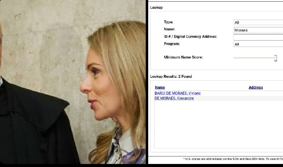 CONFIRMANDO: EUA aplicam sanções da Lei Magnitsky contra Viviane Barci de Moraes, esposa do já sancionado Alexandre de Moraes, do STF