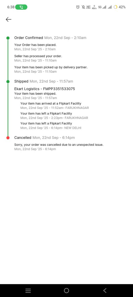 fitcoder2021's tweet image. Hi @Flipkart my order was confirmed, picked up, and even shipped, but then suddenly got cancelled due to an “unexpected issue.” Why are you making customers go through this? Please explain the real reason.
@flipkartsupport @FlipkartStories
#FlipkartBigBillionDayScam