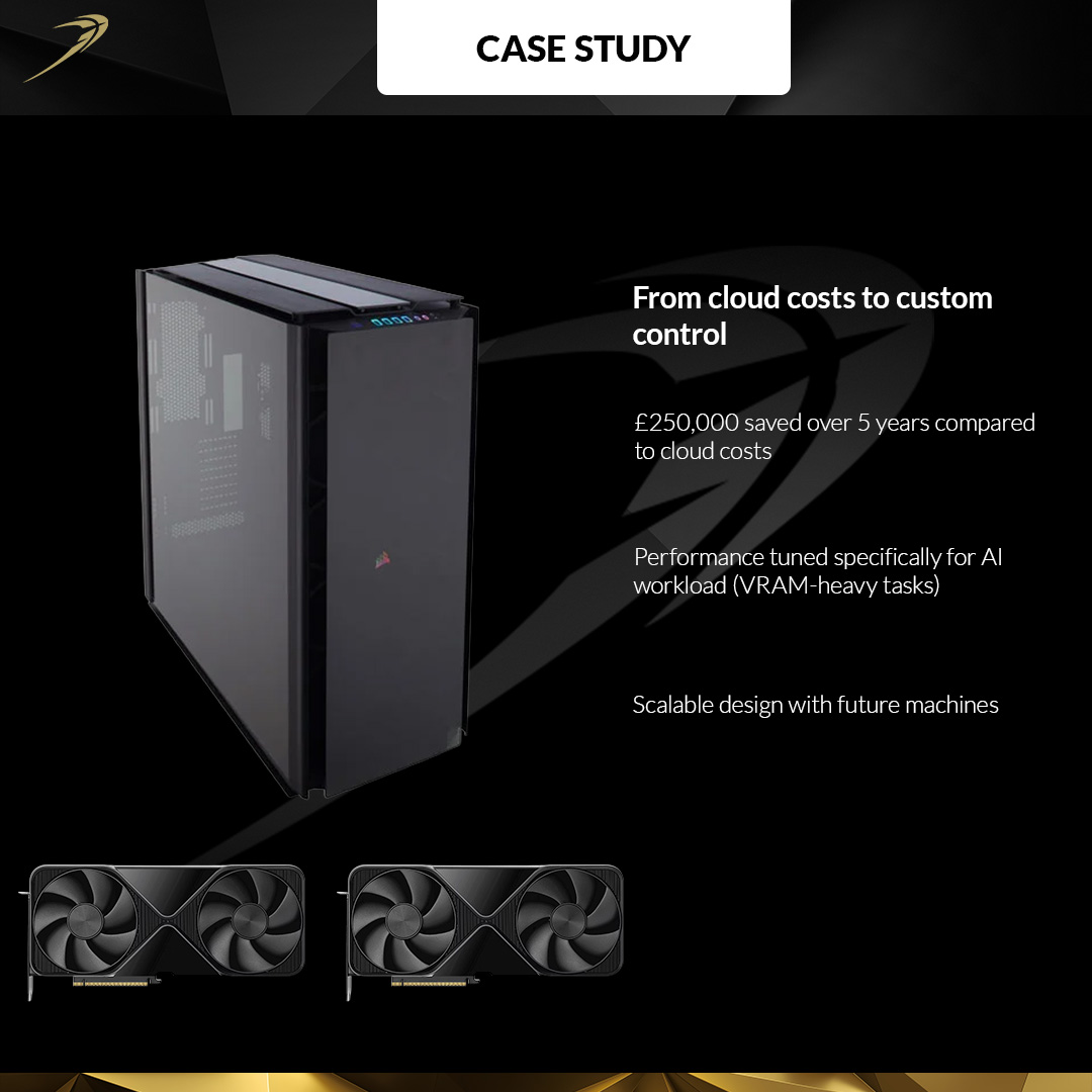 From cloud costs to custom control

Read our latest case study to discover how we reduced our customers recurring AI server costs and created a scalable design that will support their operations as they continue to innovate within the AI development space. punchtechnology.co.uk/from-cloud-cos…