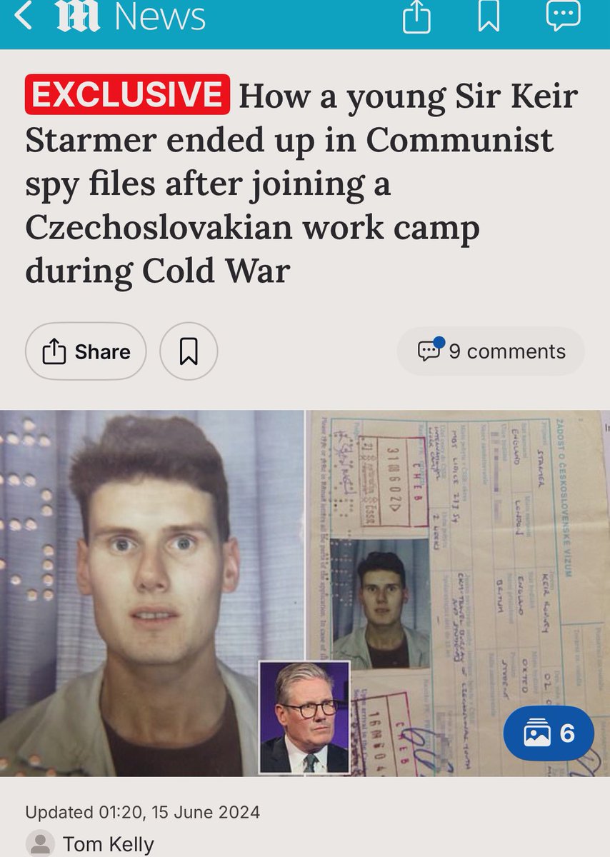 🚨 COLD WAR BOMBSHELL: STARMER LINKED TO COMMUNIST SPY FILES

It’s now been revealed that a young Keir Starmer ended up in Communist spy files after joining a Czechoslovakian work camp during the Cold War.

🔴 Britain’s PM once tied to Communist-era records
🔴 Raises fresh