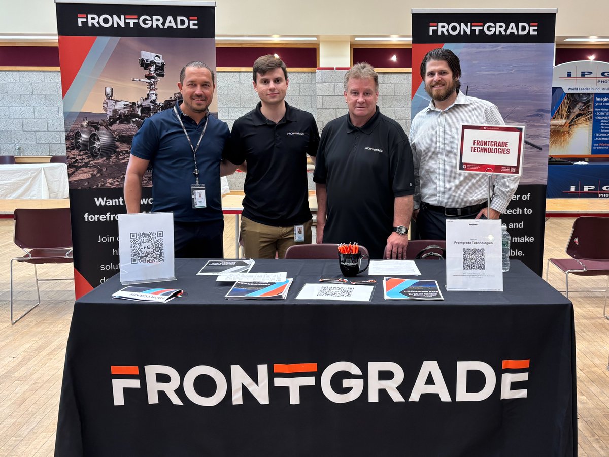 frontgradetech's tweet image. Last week, a few representatives from our Plainview and Hauppauge NY sites represented Frontgrade at the @stonybrooku Engineering Career Fair.

A huge thank you to Stony Brook University for hosting such an impactful event!

#LifeAtFrontgrade #collegefair #engineering #careers