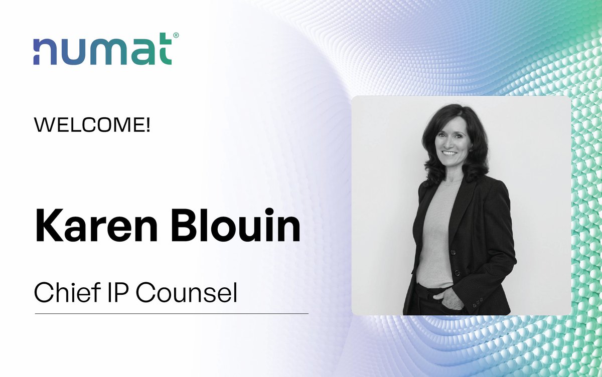 🎉We’re pleased to welcome Karen Blouin as our new Chief IP Counsel!

With nearly 20 years of experience in IP law, a background in advanced engineering, and senior leadership with the U.S. Department of Energy (DOE) and U.S. Air Force, Karen will be a tremendous asset as we