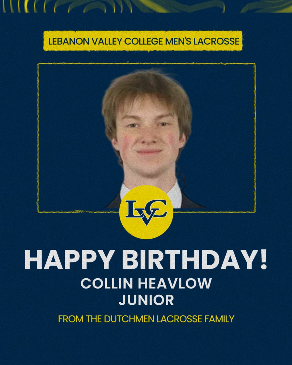 LVCMLax's tweet image. Happy Birthday to Junior Defender, Collin Heavlow!

#lvcmlax #GoDutchmen