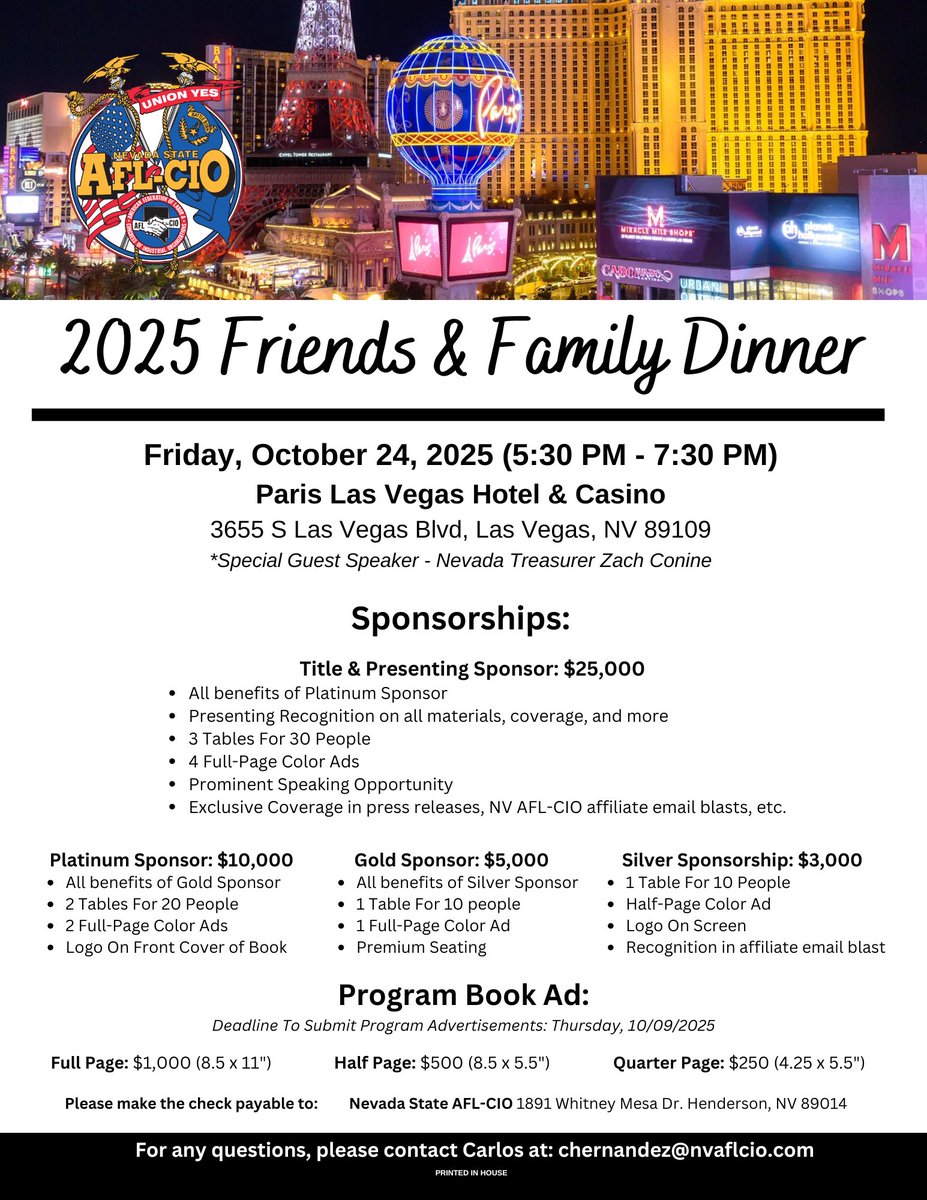 Nevada State AFL-CIO // Pass the #PROAct tweet media