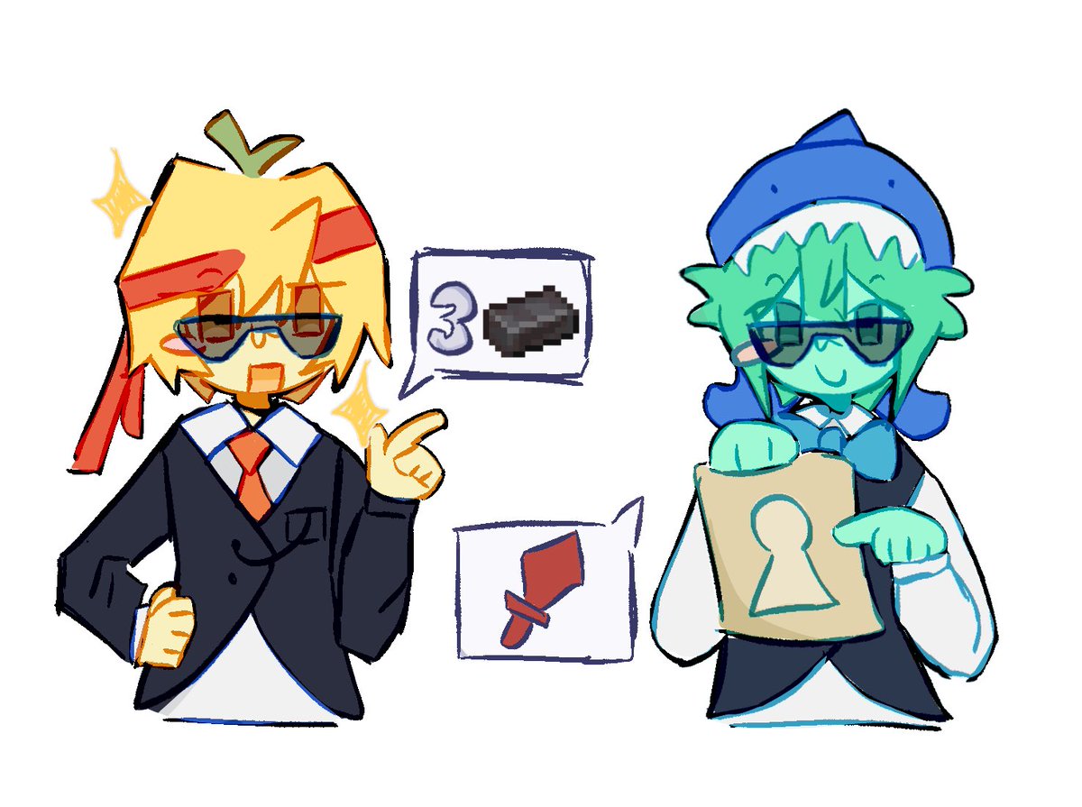 "Only 3 netherite ingots and anyone you want to kill will be GONE!!"

-
#swizufanart #sharkilzfanart