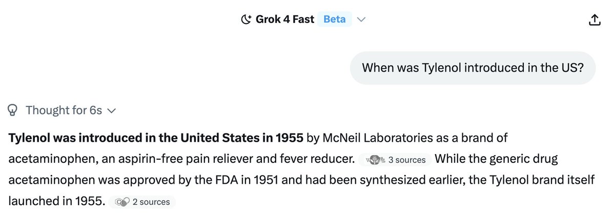 neuralamp4ever's tweet image. Tylenol could be a factor, but not the main factor.
It was introduced decades before autism exploded.
The culprit is most likely vaccines, because the growth of autism cases correlated well with the increased use of vaccines.
