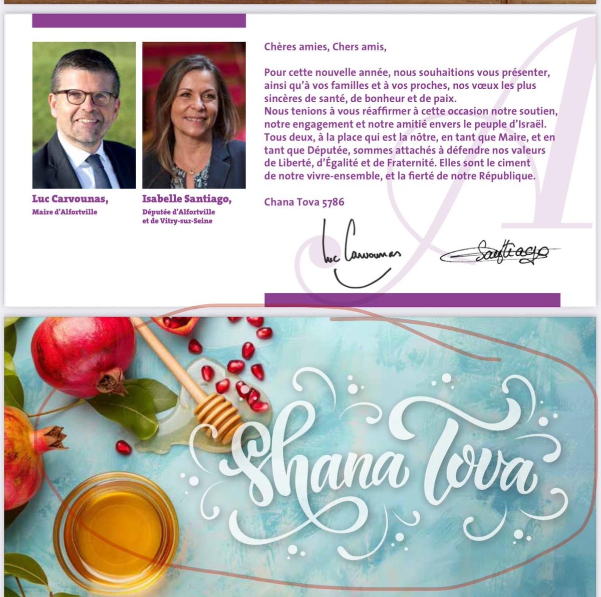 Belles fêtes aux alfortvillais de confession juive <a href="/Alfortville_94/">Ville d'Alfortville</a> <a href="/isasantiago_94/">Isabelle Santiago</a>