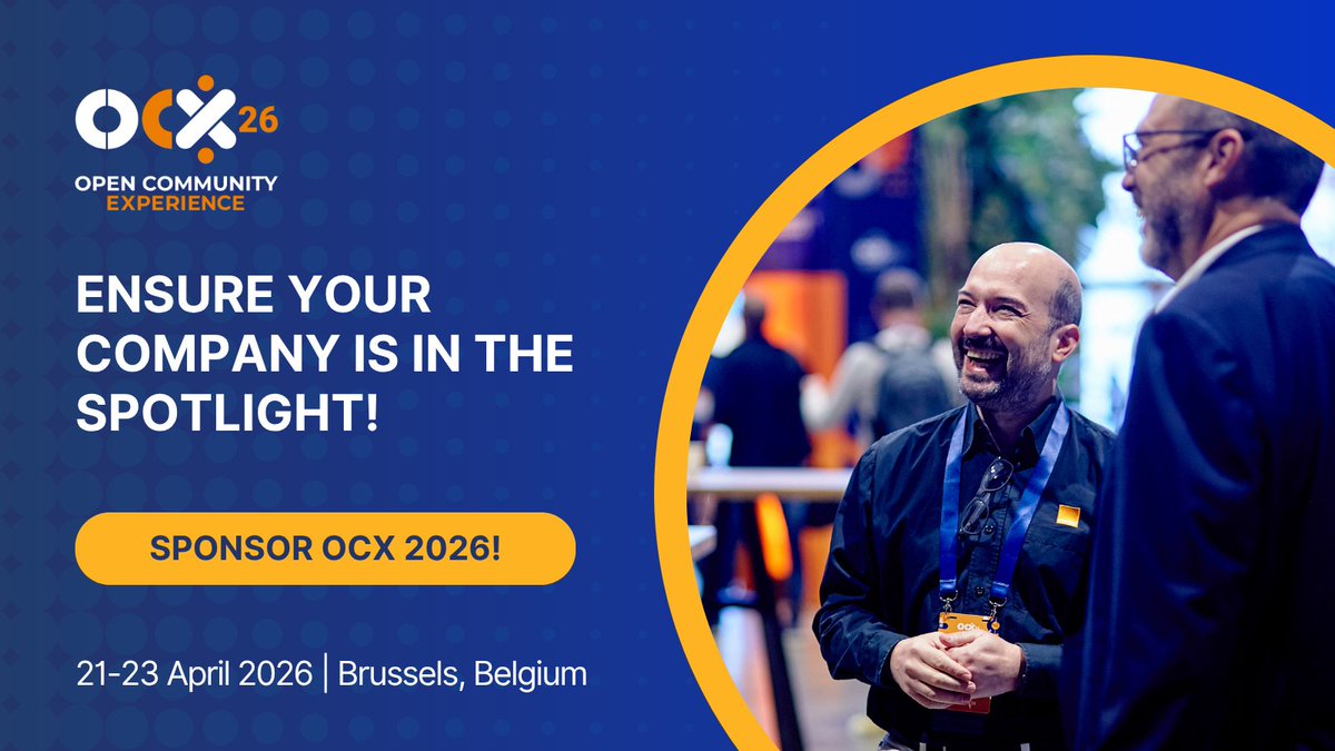 👤 #OCX26 attracts an international audience of professionals, decision-makers, and innovators from across #opensource and technology ecosystems. 

✨ Ready to join us or want to learn more? Check out our sponsor page! hubs.la/Q03zPlJg0

#OpenCommunityExperience