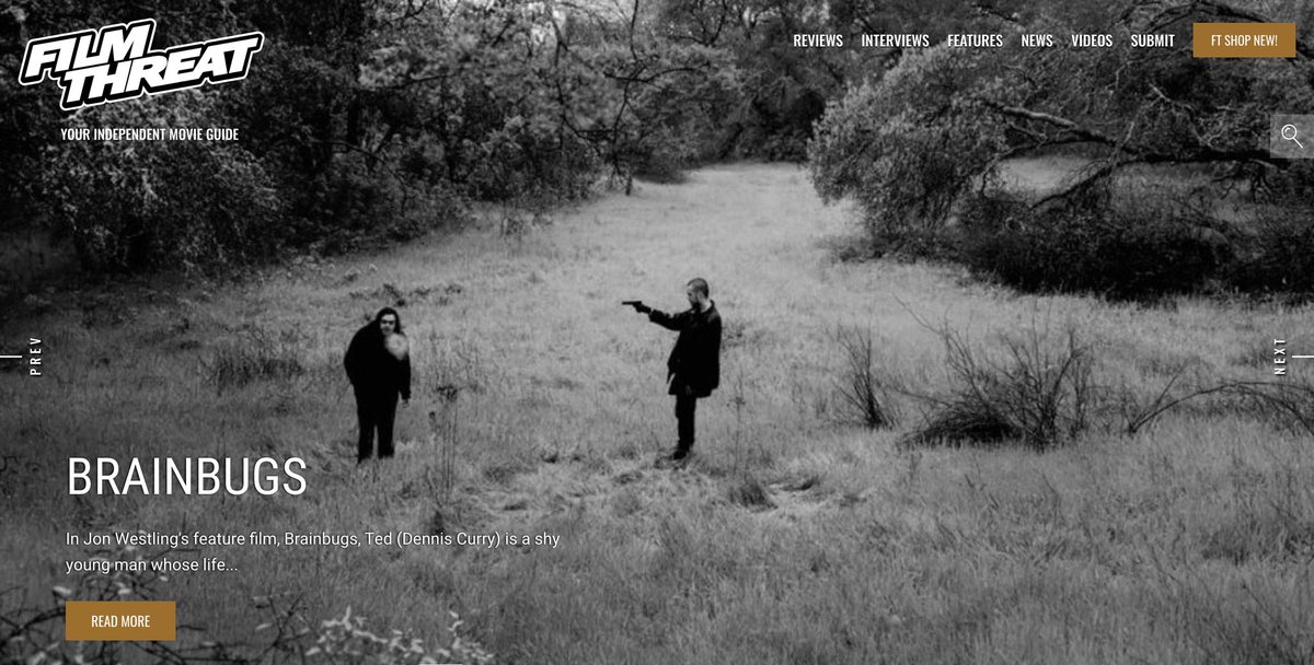 FilmThreat's tweet image. “In a tense situation, Ted decides his only chance of survival is to get to know his captor.” Alan Ng sees how Brainbugs defines independent production.
filmthreat.com/reviews/brainb… #SupportIndieFilm #Brainbugs #Thriller