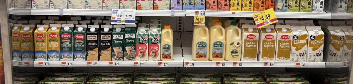 Another troubling sign of global warming: eggnog season arriving earlier and earlier each year.
