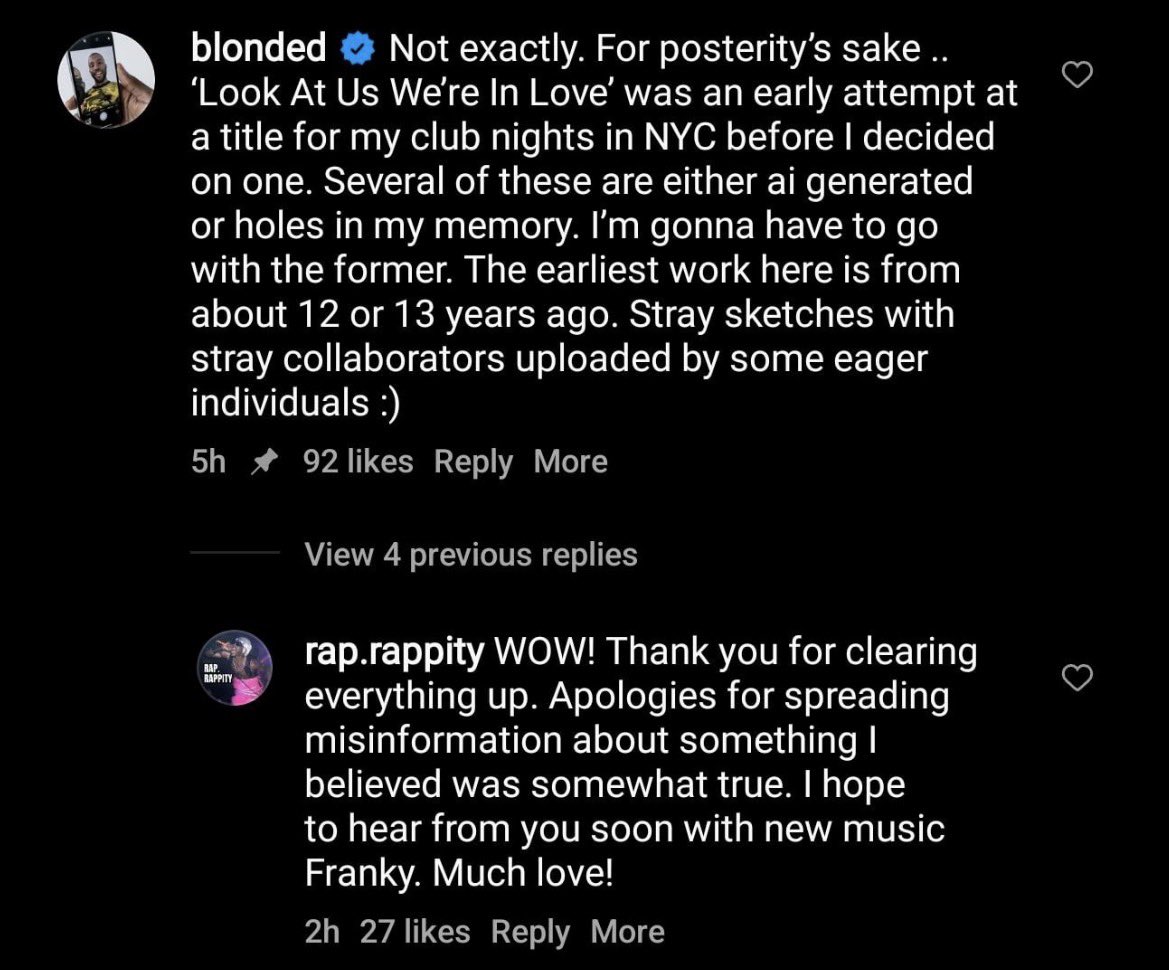 Frank Ocean w luźny sposób wypowiedział się na temat „Look At Us We’re In Love” po 5 latach od jego anulowania