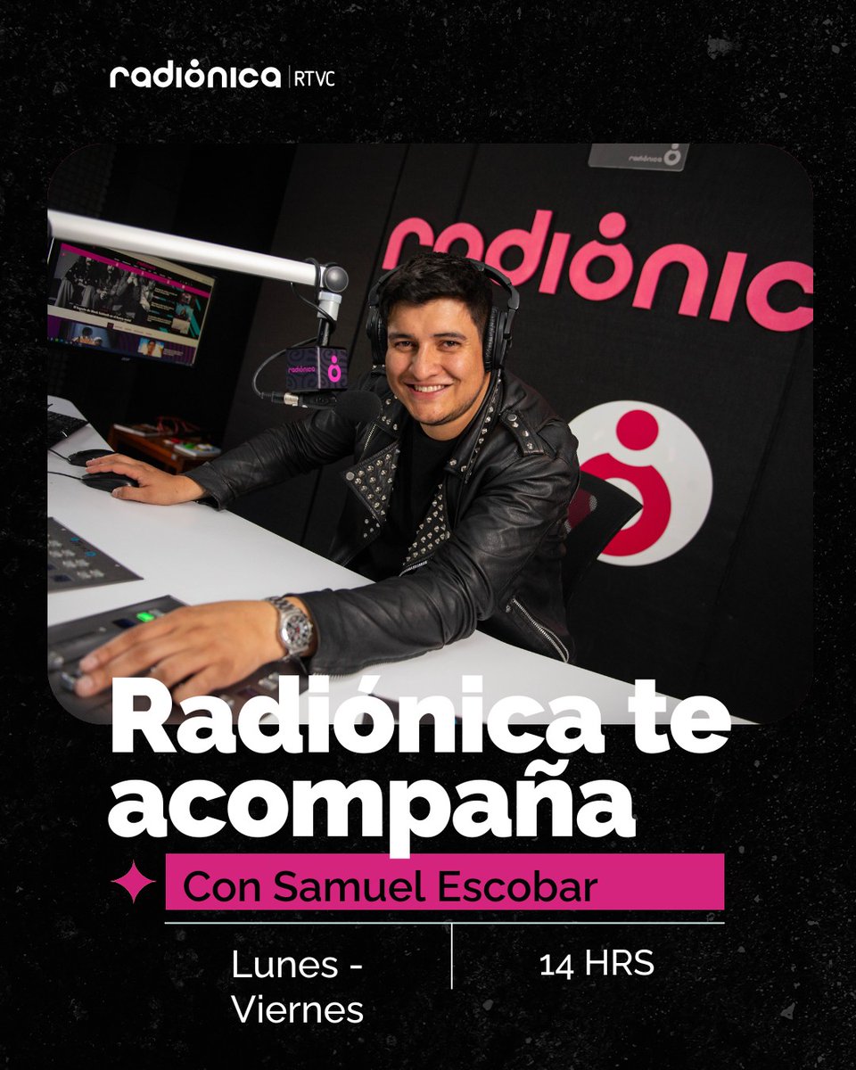 😎​🔥​ ¡Las tardes suenan distintas con <a href="/Samuelescobarde/">Samu</a>! Rock, historias, buena vibra y canciones que te acompañan sin afán en #RadiónicaTeAcompaña.

Sintoniza #RadiónicaTeAcompaña de lunes a viernes desde las 2:00 p. m. por todas nuestras frecuencias o por el siguiente enlace