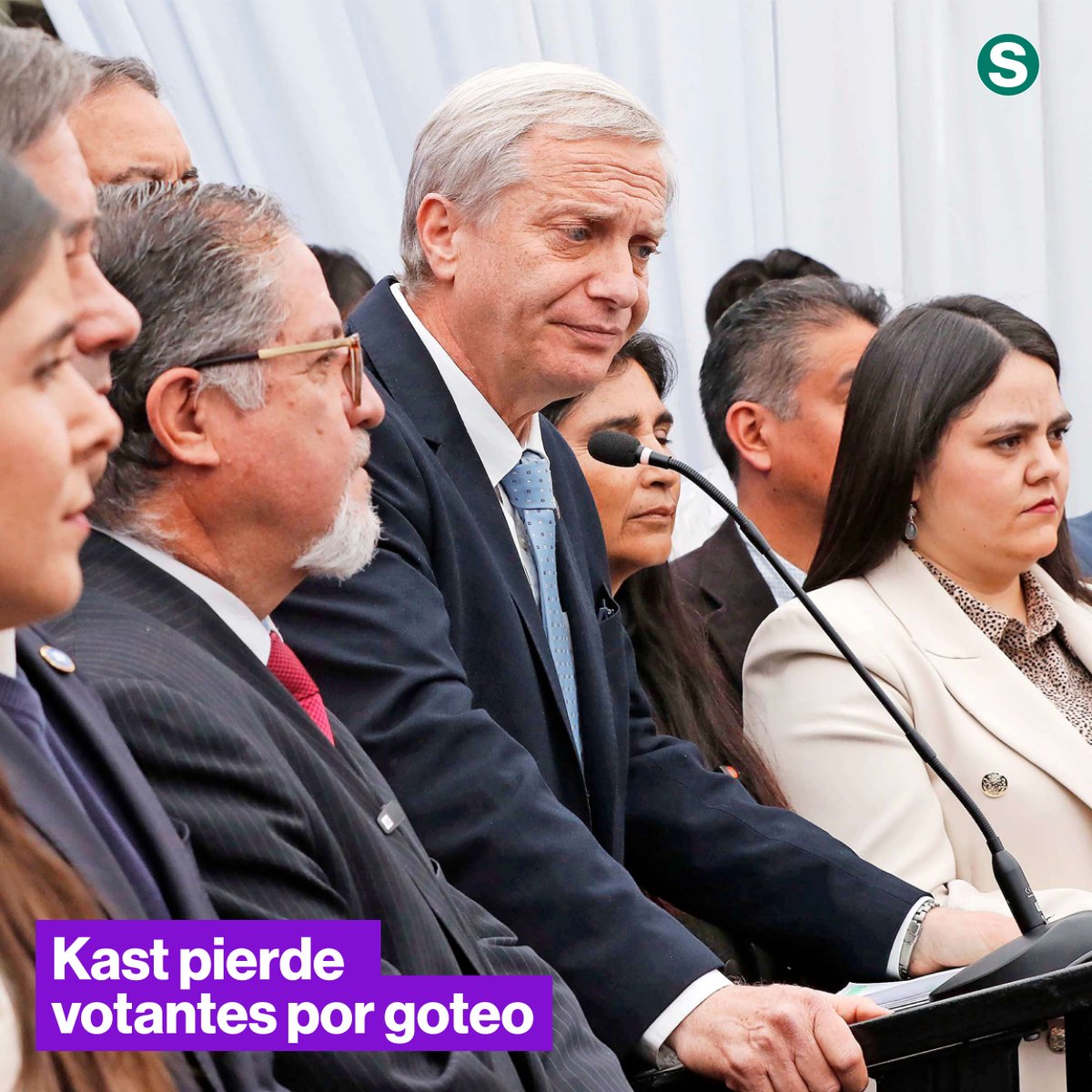 En tres encuestas de fin de semana Kast vuelve a bajar. Juan Pablo Lavín dice que fuga por goteo es en el votante obligado. Lea quiénes cosechan en el artículo. lasegunda.com