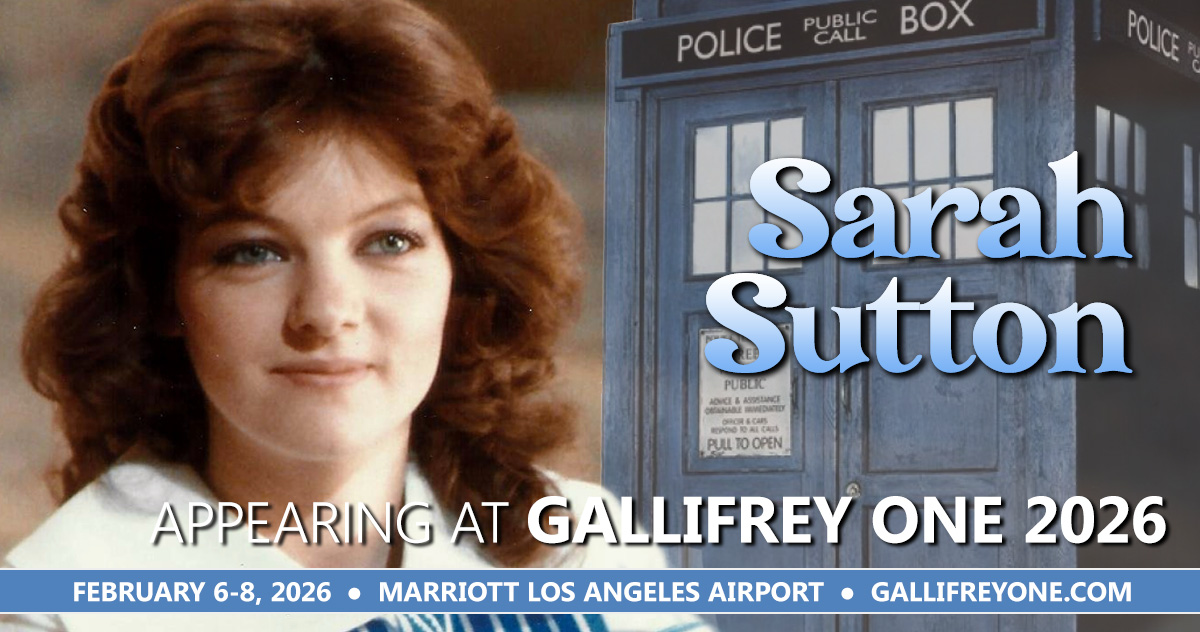 gallifreyone's tweet image. The Fifth Doctor&apos;s TARDIS team will be well-represented next February, as we are thrilled to welcome back Sarah Sutton (Nyssa) for Gallifrey One 2026!  Ticket sales and much more at gallifreyone.com.