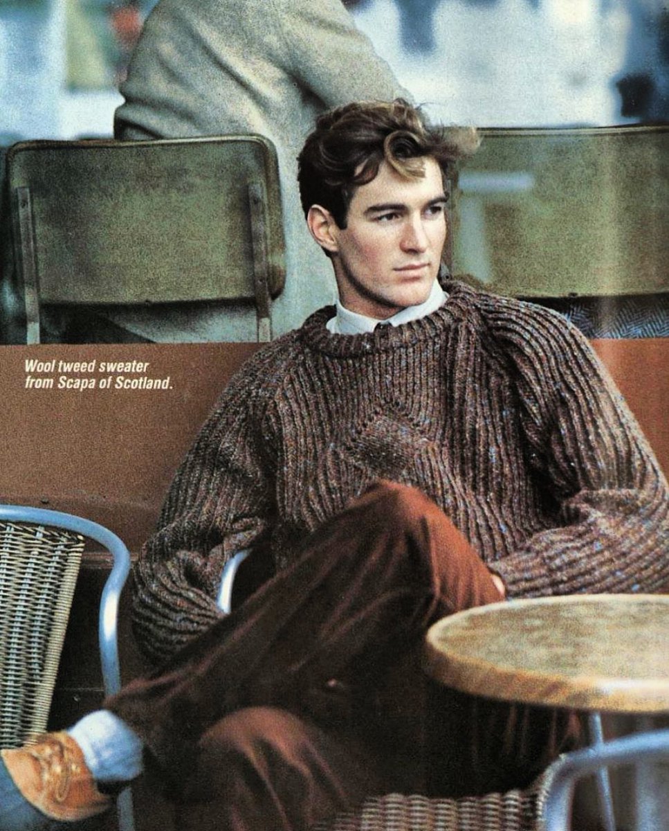 Sensitive young man autumn