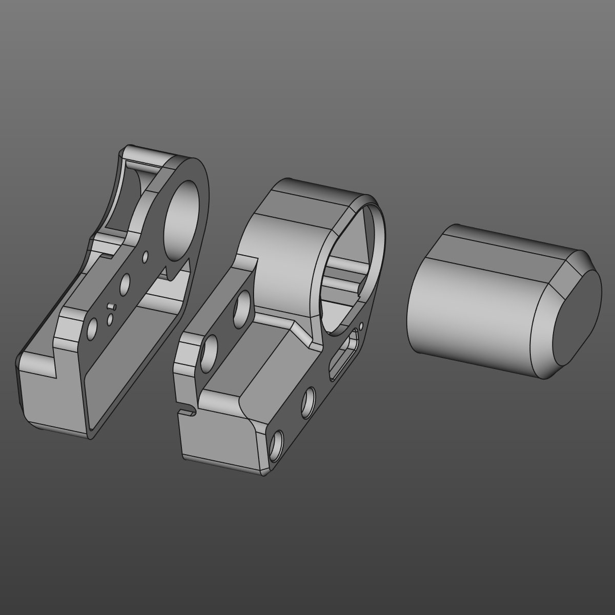 and_coder's tweet image. Got some CAD parts of a custom Tilta CPL micro-motor worked out and 3D printed to test the fitting. It's almost injection molding friendly but some modification will be needed for sure. Especially the addition of draft angles.
