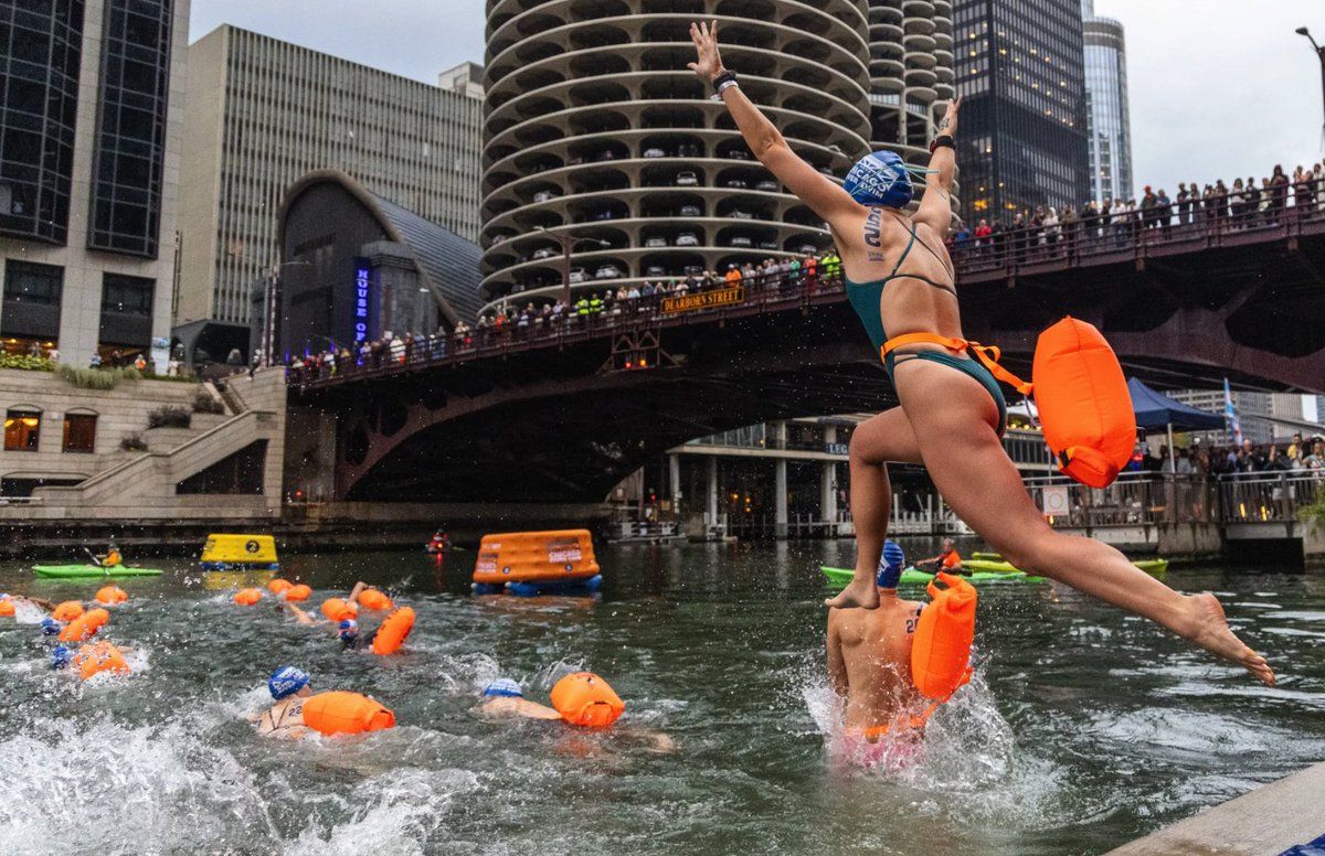 Nearly 300 swimmers took over the Chicago River this weekend — the first open-water race there in almost 100 years.  

A milestone for a river once deemed too dirty to touch. 
Congratulations to all in Chicago who worked tirelessly for many years to get the river to this point.