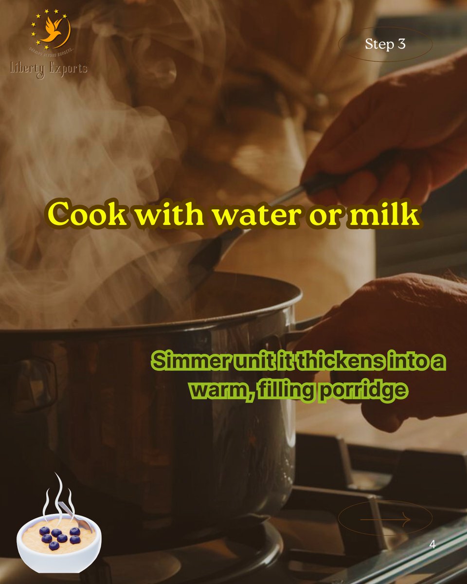 LibertyExports's tweet image. 🥣 How to Cook Ragi Porridge: soak → grind → cook → enjoy! 🌾 Ancient recipe, global health trend.
#FingerMillet #Ragi #HowToCook #AncientGrains #HealthyLiving #LibertyExports #GMMTV #kontr