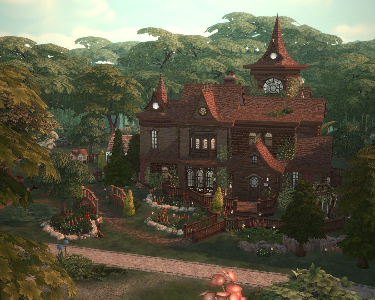 #EAPartner first part of a home I am building inspired by a viewer’s sims family 🔮 it will be for two spellcasters, a fairy and a little kitty 🐈‍⬛ #thesims4 youtu.be/3x4TBlE7Tw0?si…