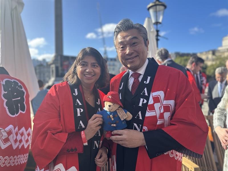 AmbJapanUK's tweet image. Paddington was overjoyed to attend @japanmatsuri !!☺
Honoured to have @SeemaMalhotra1 and many distinguished guests at the opening ceremony.
Many thanks to all the visitors who joined us!!