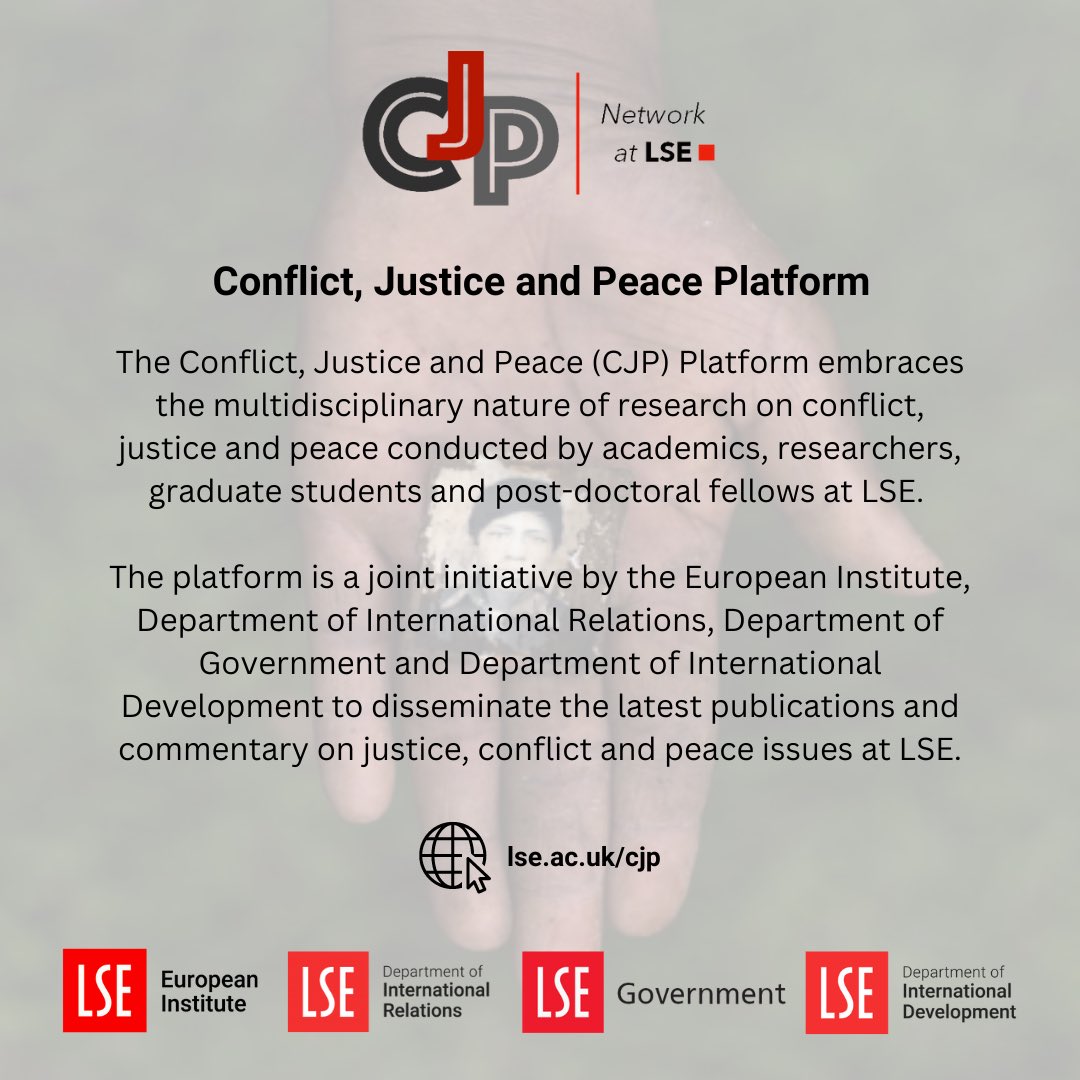 LSE Conflict, Justice & Peace Platform tweet media