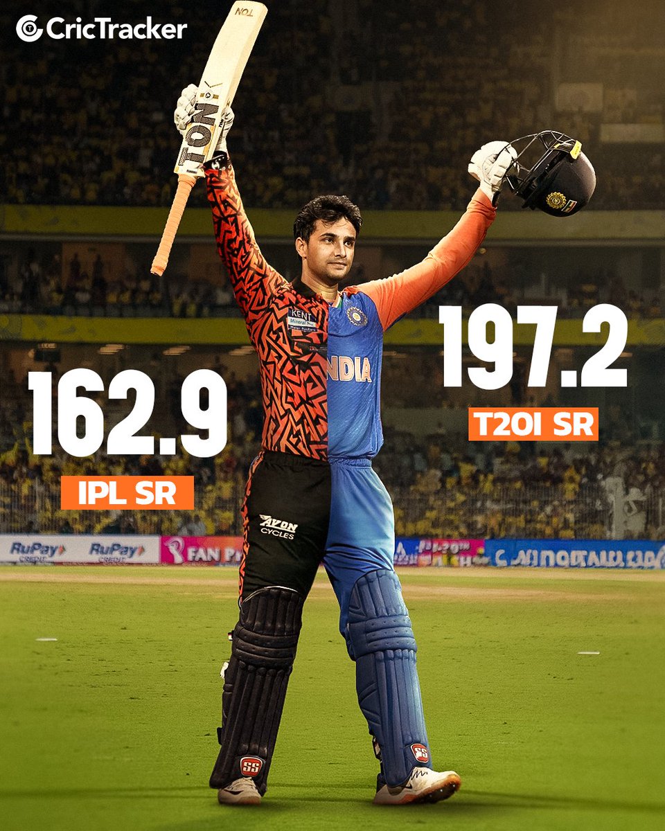 Cricketracker's tweet image. Abhishek Sharma’s strike rates say it all! 💥⚡

@OfficialAbhi04 | #AbhishekSharma