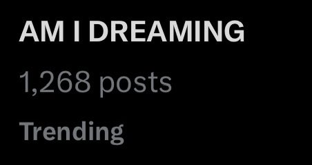 GLOSSTUDIO93's tweet image. “AM I DREAMING” is trending with over 1K posts! 

WE LOVE YOU YOONGI