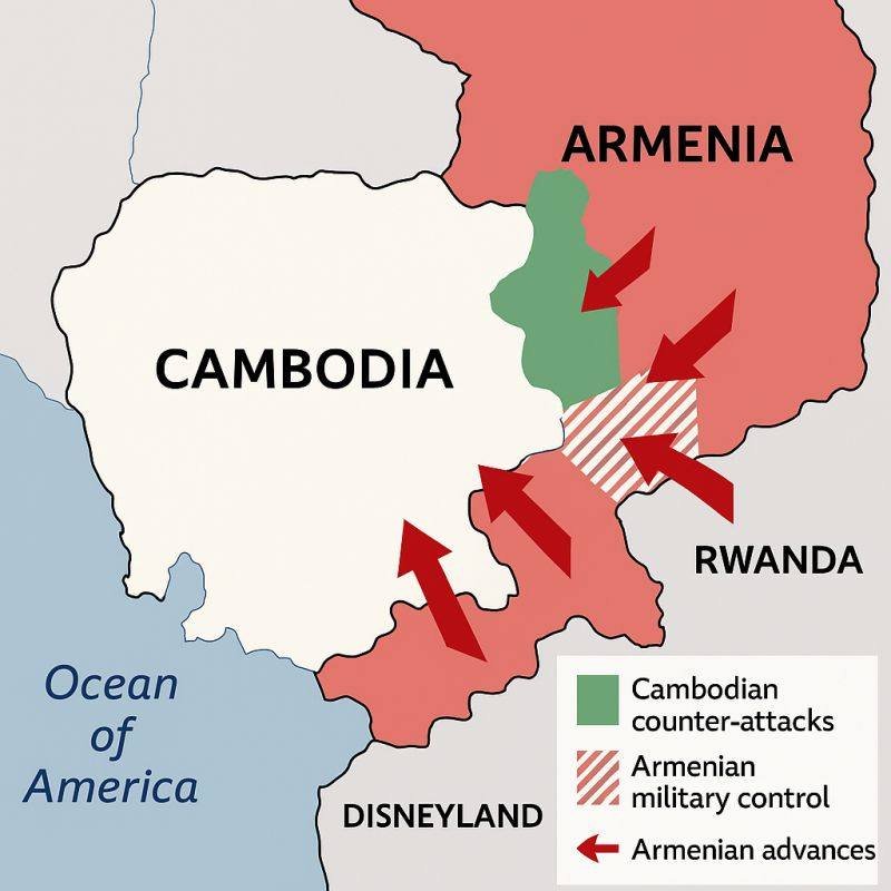 rabi_das47673's tweet image. Only Trump can lecture the world on &apos;foreign policy&apos; while thinking Cambodia borders Armenia, Rwanda, and Disneyland across the Ocean of America 🤡. Geography zero, credit hero. #MAGAlogic #TrumpFoolery&quot;