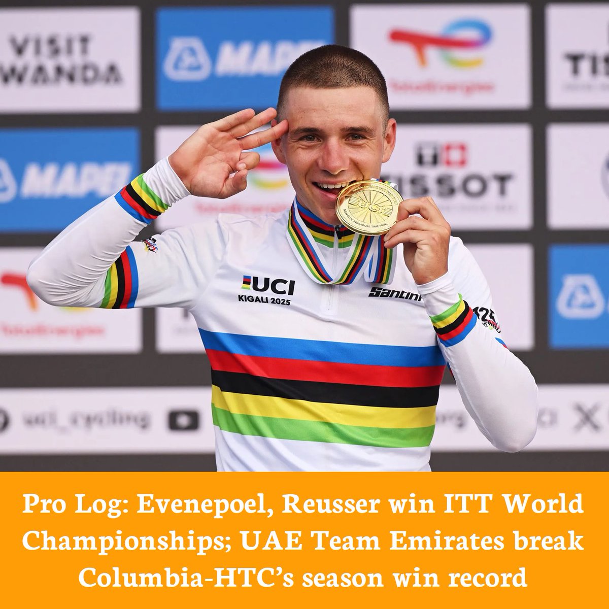 The past week’s pro cycling news highlights, including the action so far from the UCI World Championships in Kigali, Rwanda.

🔗 Read more: cyclist.co.uk/news/pro-cycli…

✍️ <a href="/robyn_emz/">robyn</a>