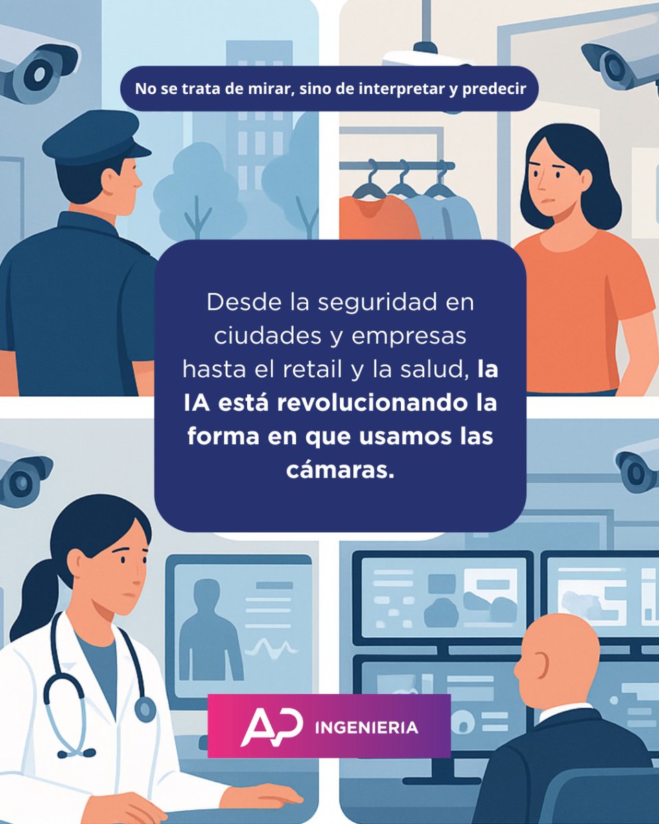 Sentirnos seguros es hoy una prioridad en todos los sectores , pero desde AP Ingenieria entendemos que la IA es un aliado estratégico para  optimizar procesos y mejorar las capacidades de gestión de riesgos. 

#apingenieria #IA #seguridad #retail #salud #camaras