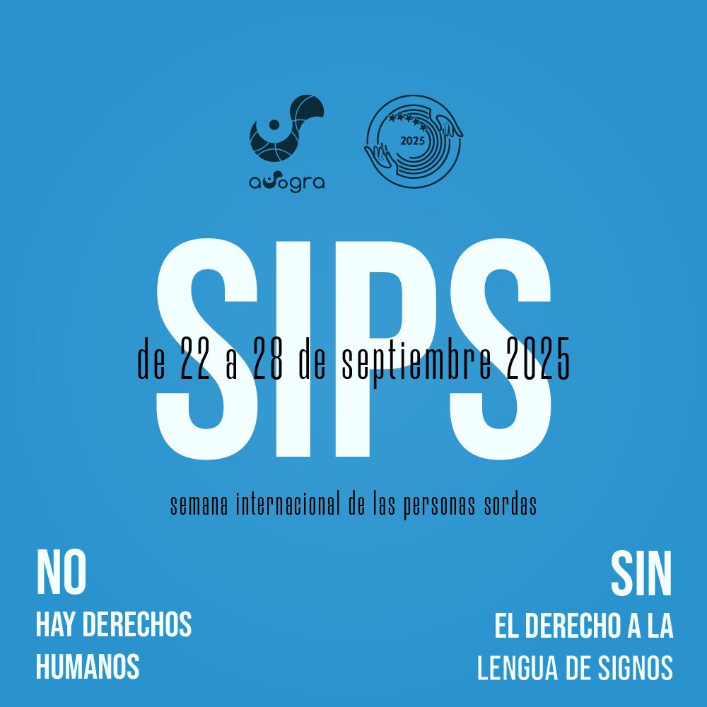 🤟💙 ¡La comunidad sorda no pide permiso, exige derechos!
Semana Internacional de las Personas Sordas 🌍✊

#IWDP #IWDP2025 #SemanaInternacionalPersonasSordas
#SomosPersonasSordas
#LenguadeSignos #DerechosHumanos
#Manifiesto #CNSE <a href="/UnaSord_info/">Unión Andaluza de Entidades de Personas Sordas</a>
