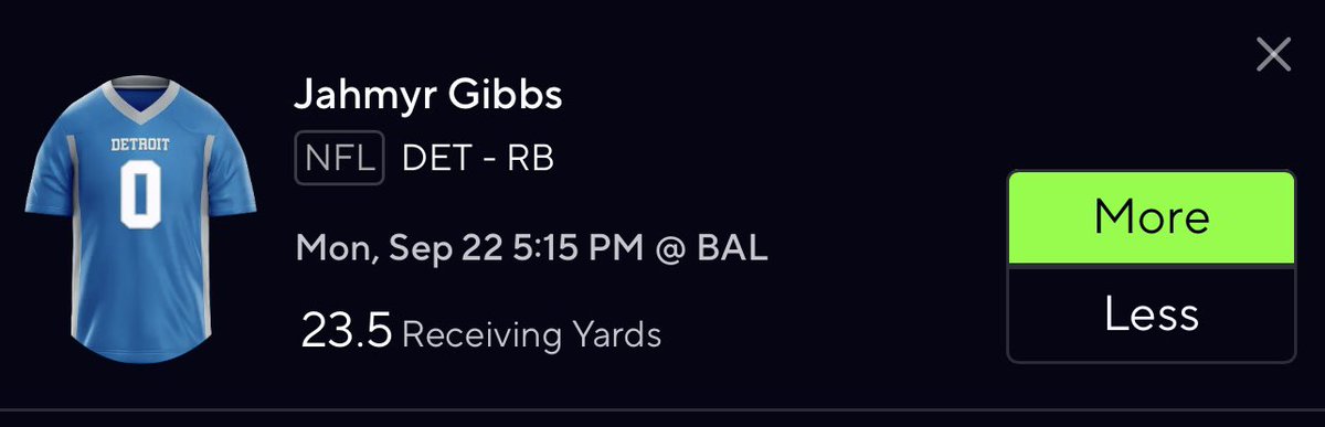 🚨🏈 MNF PLAY #2 🏈🚨

💰Jahmyr Gibbs O 23.5 Receiving Yards💰

#prizepicks #gamblingx