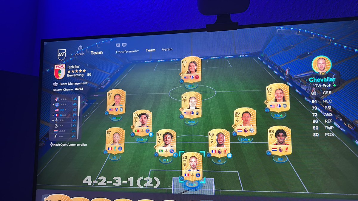 19 Uhr Ladder! 

In Wilson we trust🫡