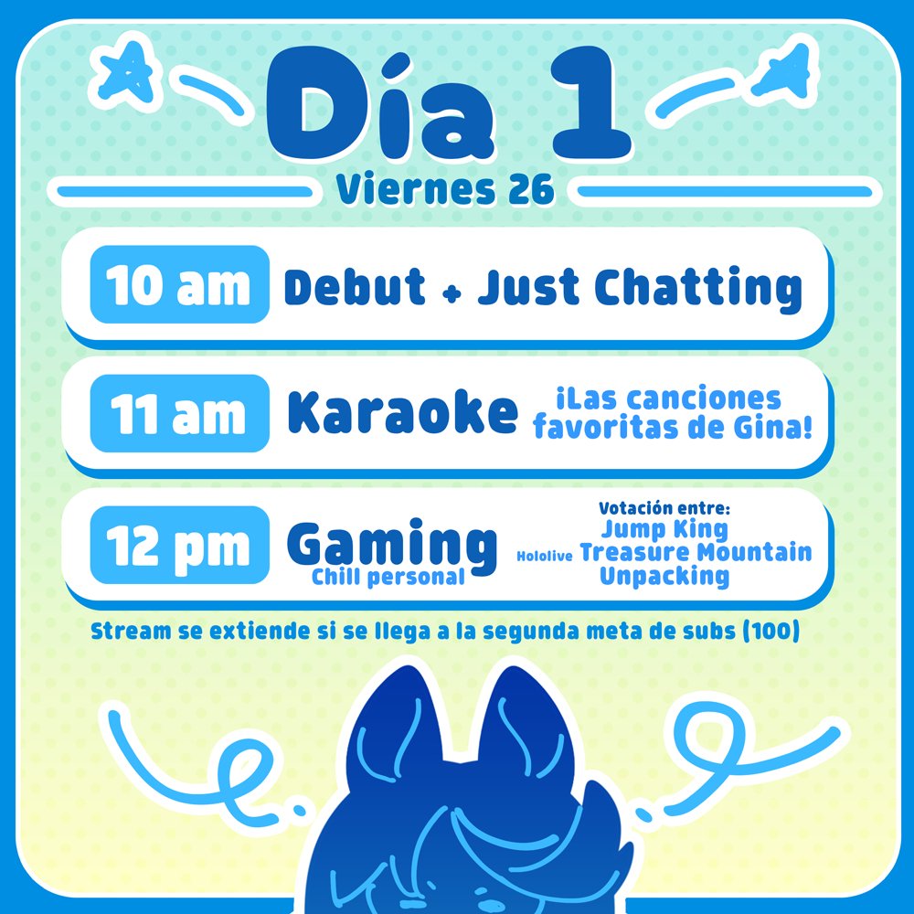 ⭐SEMANA DE CHIBI DEBUT!⭐

Esta semana será poca en streams ya que llegó trabajo y hay que preparar todo para el CHIBI DEBUT este viernes! 

Pueden ver el horario del día 1 aquí mismo, recuerden que habrá día 2 el martes 30, festejemos juntos!